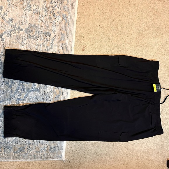 Men's Jogger Pants 3XLT Tall Black Tek Gear Cargo Pockets Relaxed Stretch Big - Picture 8 of 8